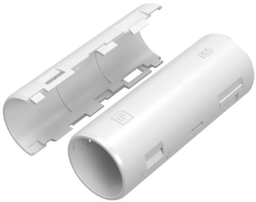 Муфта разборная атмосферостойкая ПВХ Промрукав Д=25 IP40 белый фото Муфта разборная атмосферостойкая ПВХ Промрукав Д=25 IP40 белый картинка